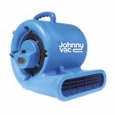 Ventilateur de plancher / souffleur -  Johnny Vac - diamètre ventilateur 25 cm - 3 vitesses - avec poignée - barre d'alimentation électrique intégrée - bleu