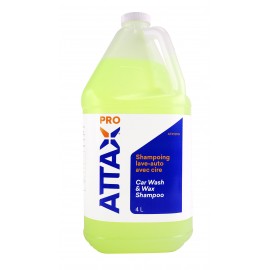 Shampoing lave-auto avec cire - 4 L (1,06 gal) - Attax ® Pro