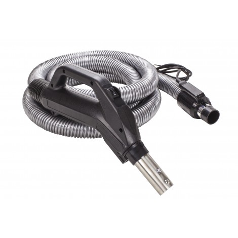ELECTRIC CENTRAL VACUUM DEMO  HOSE 10'  (DOUBLE VOLTAGE) WITH  HANDLE