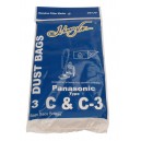 Sac en papier pour aspirateur Panasonic type C et C-3 - paquet de 3 sacs - Envirocare 108SWJV