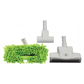 Set of 3 Brushes with 2 Air Brooms and 1 Microfibre Bush for Hard Floors - Grey