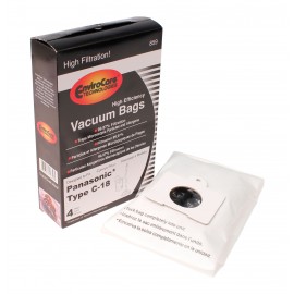Sac microfiltre HEPA pour aspirateur Panasonic type C18 - paquet de 4 sacs - Envirocare 859