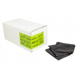 Commercial Garbage / Trash Bags - Regular - 22" x 24" (55.8 cm x 60.9 cm) - Black - Box of 500