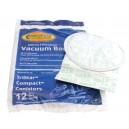 Microfilter Vacuum Bag for Compact and Tristar Canister Vacuum Cleaner - Pack of 12 Bags - Envirocare 738