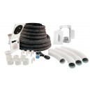 Complete Installation Kit Hide-a-Hose - 50' (15 m) Retractable Hose - for HS5000 Inlet