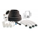 Complete Installation Kit for Hide-A-Hose System  - 60' (85 m) Retractable Hose - for HS5000 Inlet