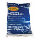 Microfilter Bag for Kenmore Type U 50688 et 50690, Miele Type Z and Panasonic Type U-2 Upright Vacuum - Pack of 9 Bags - Envirocare 159-9