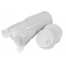 Plastic Lids for Paper Cups - For 10, 12, 16, 20 & 24 oz - 20 packs of 50 (box of 1000)