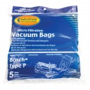 Sac microfiltre pour aspirateur Bosch type P - paquet de 5 sacs - Envirocare 207