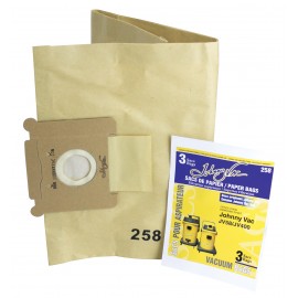 Paper Bag for Johnny Vac Vacuum Models JV58 and JV400 - Pack of 3 Bags
