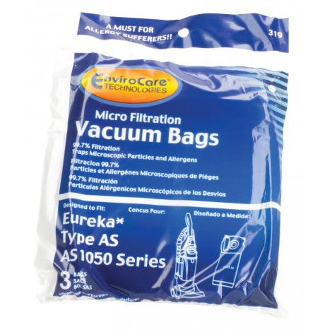 MICROLINED FILTRATION VACUUM BAGS - EUREKA AS - PKG/3