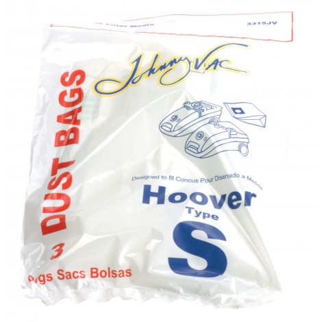 Paper Bag for Hoover Type S Vacuum - Pack of 3 Bags - Envirocare 109SWJV