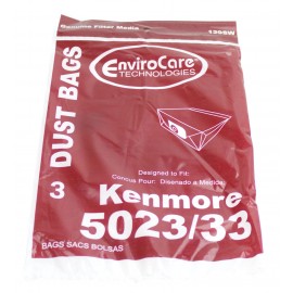 Sac en papier pour aspirateur Kenmore 5023/5033 - paquet de 3 sacs - Envirocare 129SW