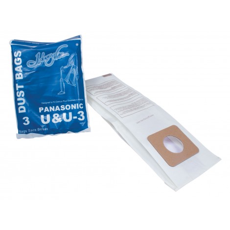 Sac en papier pour aspirateur Panasonic type U et U-3 - paquet de 3 sacs - Envirocare 816SWJV