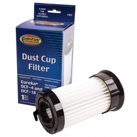 Filtre pour récipient à poussière type DCF-4 et DCF-18 pour aspirateur vertical Eureka 5500 et 5550 - 63073-2