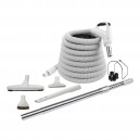 KIT CENTRAL GRIS 35' AV TELESCOPIQUE EN ACIER INOXIDABLE