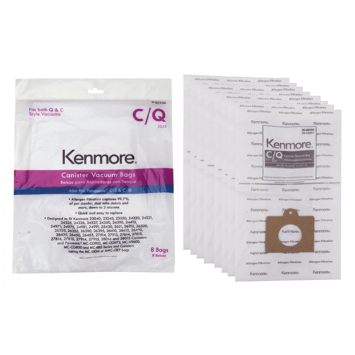 Home Garden Vacuum Cleaner Bags Kenmore 8 Pack Style C Q Canister Vacuum Bags