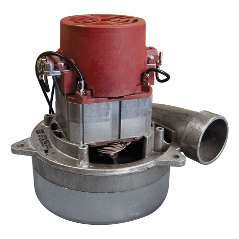 Tangential Vacuum Motor - 5.7" dia - 2 Fans - 120 V - 13 A - 1400 W - 470 Airwatts - 104" Water Lift - 112" CFM - Domel  491.3.702