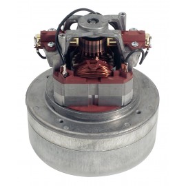 Thru-Flow Vacuum Motor - 5.7" dia - 2 Fans - 110 V - 12 A - 1100 W - 410 Airwatts - 92" Water Lift - 119" CFM - Domel 496.3.430-2