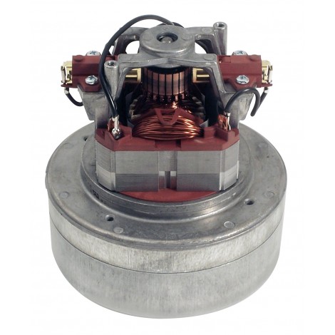 Thru-Flow Vacuum Motor - 5.7" dia - 2 Fans - 110 V - 12 A - 1100 W - 410 Airwatts - 92" Water Lift - 119" CFM - Domel 496.3.430-2