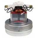 Thru-Flow Vacuum Motor - 5.7" dia - 2 Fans - 120 V - 15 A - 1400 W - 560 Airwatts - 118" Water Lift - 144" CFM - Domel 496.3.720