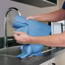 Microfibre en rouleau - 1 rouleau de 12" x 12" (40 feuilles) - bleu