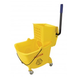 Ensemble seau et tordeur à pression latérale - 26 L (6,8 gal) - jaune