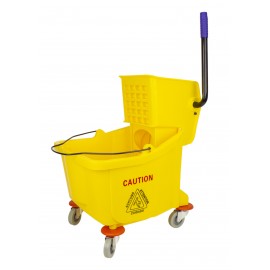 Ensemble seau et tordeur à pression latérale - 9,4 gal (36 L) - jaune