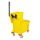 Sidepress Wringer Bucket Combo - 9.4 gal (36 L) - Yellow