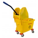 Ensemble seau et tordeur à pression descendante - 9 gal (36 L) - jaune