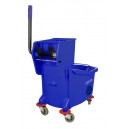 Ensemble seau et tordeur à pression latérale - 9,4 gal (36 L) - bleu