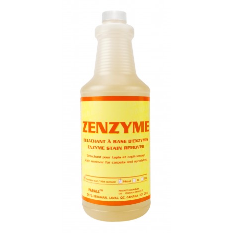 Détachant à base d'enzyme - pour tapis et capitonnage - 33,3 oz (946 ml) - Zenzyme