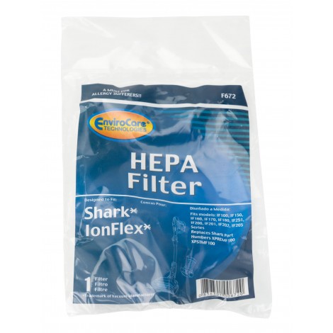 Replacement HEPA Filter for Shark IonFlex Stick Vacuums - F672