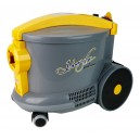 Commercial Canister Vacuum - Johnny Vac - Heavy Duty - On-Board Tools - Paper Bag - Grey & Yellow - Ghibli AS6 D12