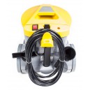 Commercial Canister Vacuum - Johnny Vac - Heavy Duty - On-Board Tools - Paper Bag - Grey & Yellow - Ghibli AS6 D12