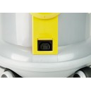 Commercial Canister Vacuum - Johnny Vac - Heavy Duty - On-Board Tools - Paper Bag - Grey & Yellow - Ghibli AS6 D12