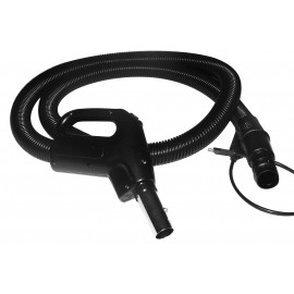 Hose for Commercial Vacuum - 8' (2,43 m) - 1 1/4" (32 mm) dia - Black - Gas Pump Handle - Button Lock - JV5