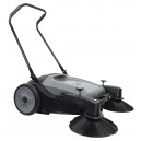 Manual Floor Sweeper - Johnny Vac - 32" (81.3 cm) Cleaning Path -  2 Side Brushes - Tank of 10.5 gal (40 L)