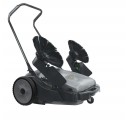 Manual Floor Sweeper - Johnny Vac - 32" (81.3 cm) Cleaning Path -  2 Side Brushes - Tank of 10.5 gal (40 L)