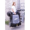 Manual Floor Sweeper - Johnny Vac - 32" (81.3 cm) Cleaning Path -  2 Side Brushes - Tank of 10.5 gal (40 L)