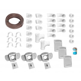 FITTING KIT 3 PRISES CENTRAL BLANC