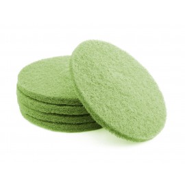 Floor Machine Pads - for Super Scrub - 14" (35.5 cm) - Green - Box of 5 - 66261054258