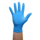 Gants jetables en nitrile - large - 5 mm - sans poudre - micro-texturés - Robust - bleu - Aurelia 93898 - boîte de 100