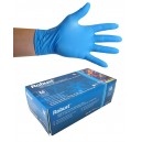 Gants jetables en nitrile - médium - 5 mm - sans poudre - micro-texturés - Robust - bleu - Aurelia 93897 - boîte de 100