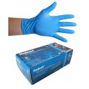 Gants jetables en nitrile - petit - 5 mm - sans poudre - micro-texturés - Robust - bleu - Aurelia 93896 - boîte de 100