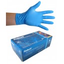 Gants jetables en nitrile - extra-large - 5 mm - sans poudre - micro-texturés - Robust - bleu  - Aurelia 93899 - boîte de 100