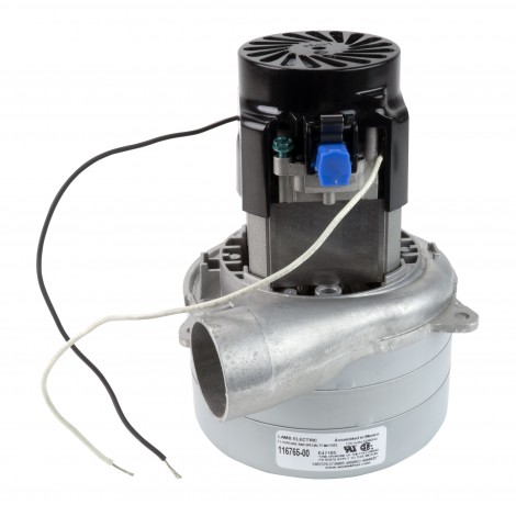 Tangential Vacuum Motor - 5.7" dia - 3 Fans - 120 V - 13.1 A - 1502 W - 465 Airwatts - 136" Water Lift - 91.4 CFM - Lamb / Ametek  116765-00