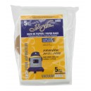 Paper Bag for Johnny Vac Vacuum JV125 and JV202 - SKIP, Derby, M50, 101, Topvac 1-2-PLUS - Pack of 5 Bags