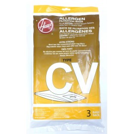 Synthetic Bag for Hoover Central Vacuum Type CV - Pack of 3 Bags
