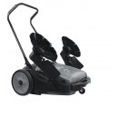 Manual Floor Sweeper - Johnny Vac - 32" (81.3 cm) Cleaning Path -  2 Side Brushes - Tank of 10.5 gal (40 L) - JV320